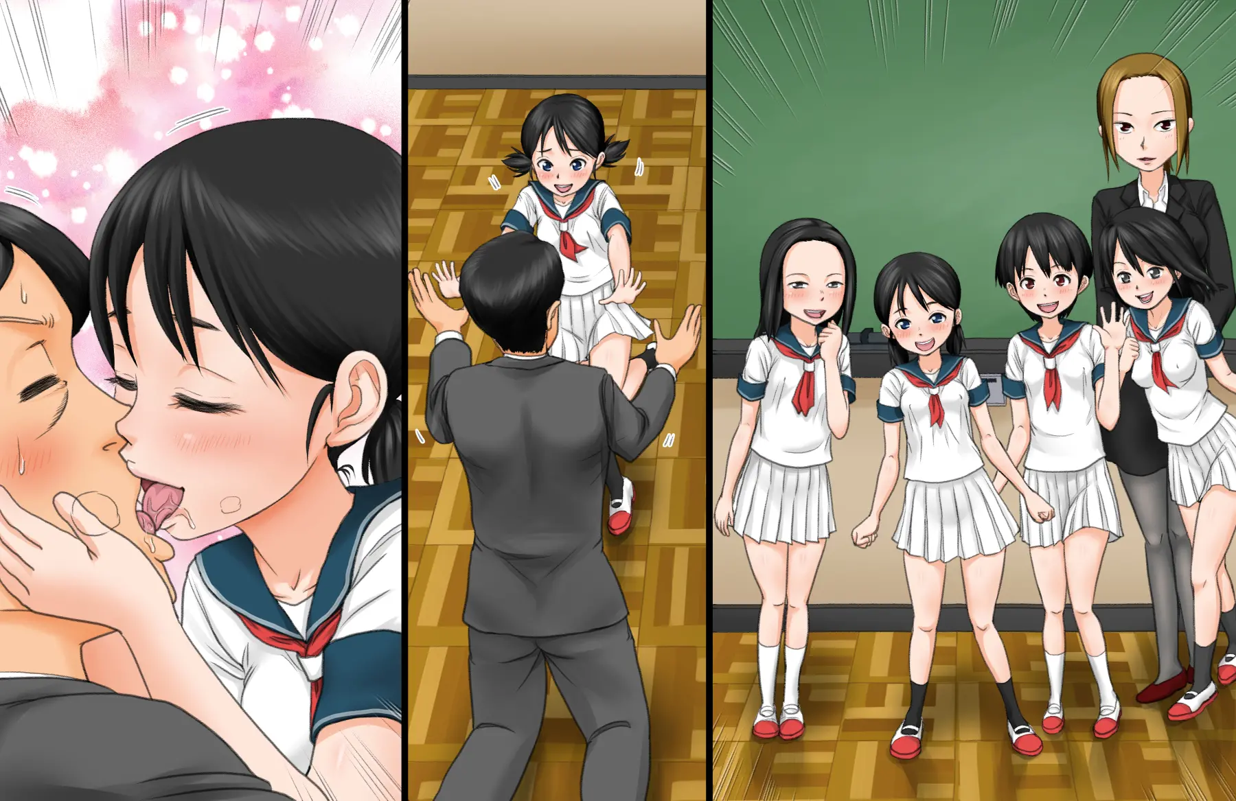 Ano Meimon Jyogakuen Ga Jitsu Ha Bitch Wo Sodateru Gakuen Datta Node Aishi Wo Nyuugaku Sasete Jibun Senyou Ni Shita Chichioya No Hanashi |그 명문 여학교가 실은 빗치를 키우는 학교였기에 사랑하는 딸을 입학시켜서 자기전용으로 육성하는 아버지의 이야기